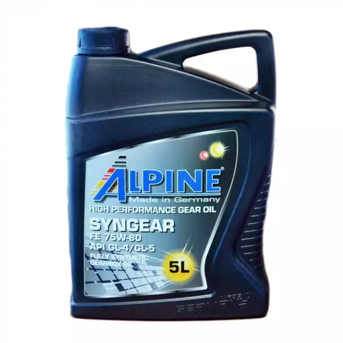 Масло трансмиссионное Alpine Syngear 75W-80 FE GL-4/GL-5 5л