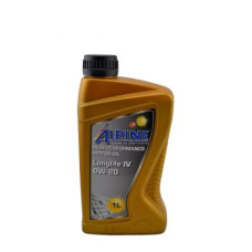 Автомобильное моторное масло Alpine Longlife IV 0W-20 1л