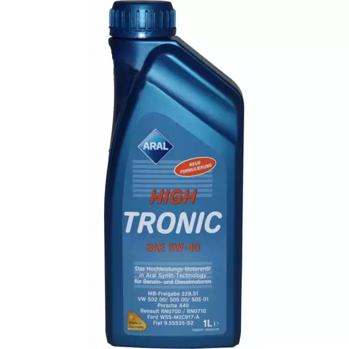 Автомобильное моторное масло Aral High Tronic 5W-40 1л