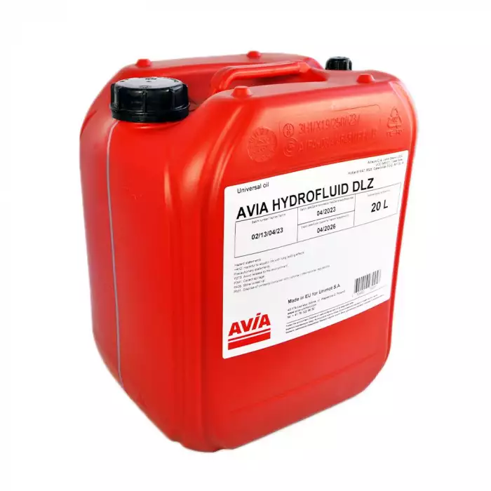 Олива трансмісійна AVIA Hydrofluid DLZ (UTTO) 20л avia0085