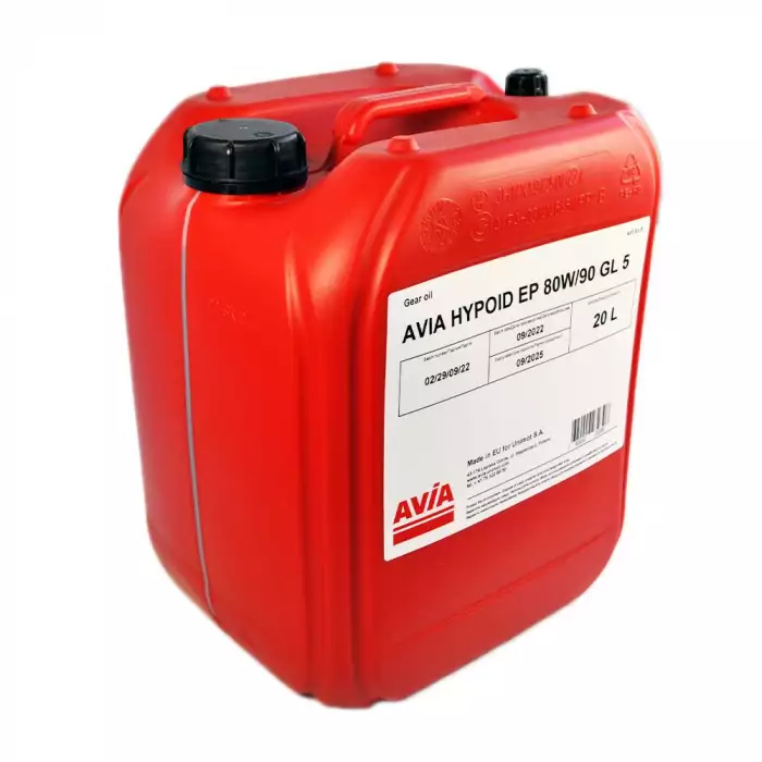 Олива трансмісійна AVIA Hypoid EP 80W-90 GL-5 20л avia0091