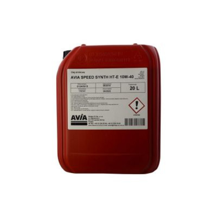 Автомобильное моторное масло AVIA Speed Synth HTE 10W-40 20л