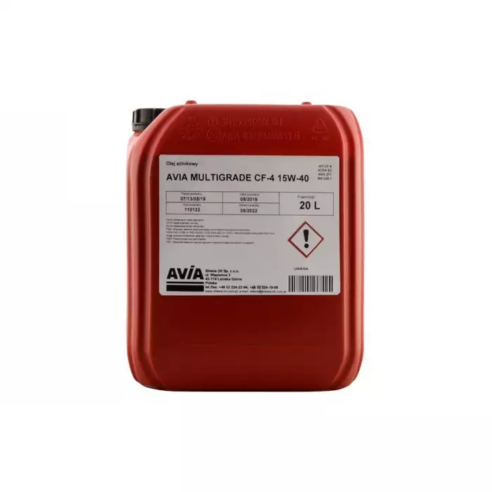 Автомобільна моторна олива AVIA Multigrade 15W-40 20л