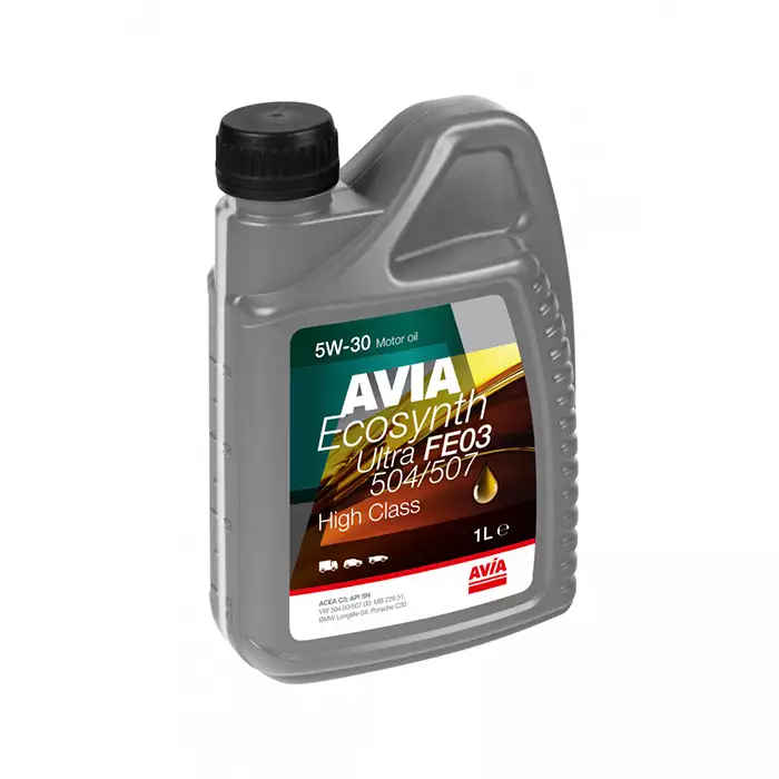 Автомобільна моторна олива AVIA ECOSYNTH ULTRA FE03 504/507 5W-30 1л avia0023
