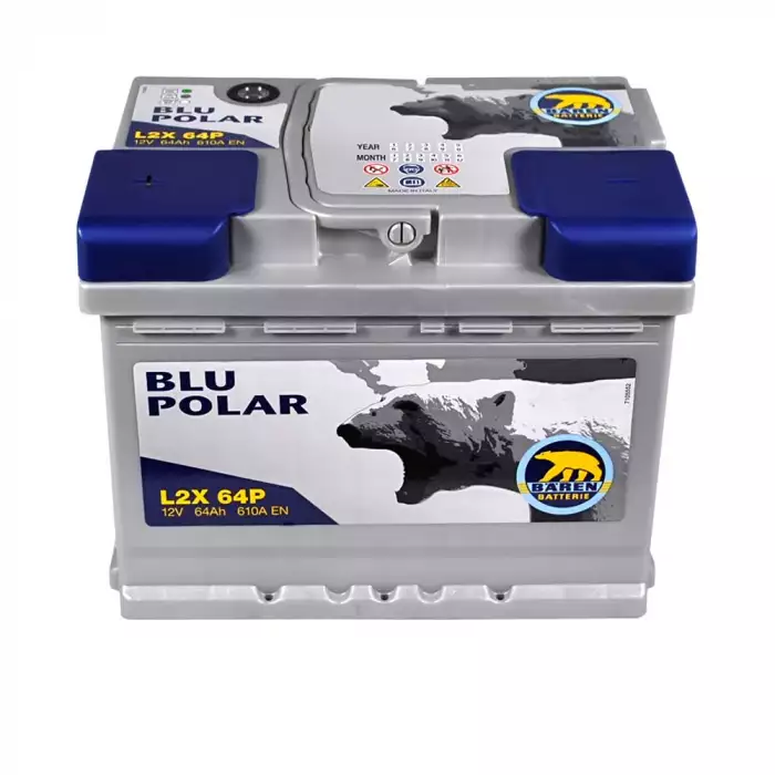 Автомобильный аккумулятор BAREN Blu polar (L2) 64Аh 610А L+
