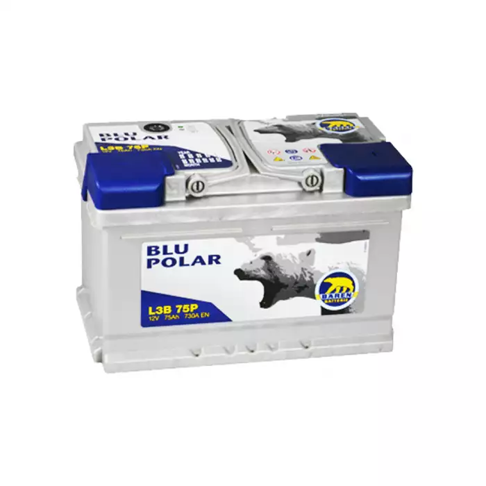 Автомобільний акумулятор BAREN Blu polar (LB3) 75Аh 730А R+ (h=175)