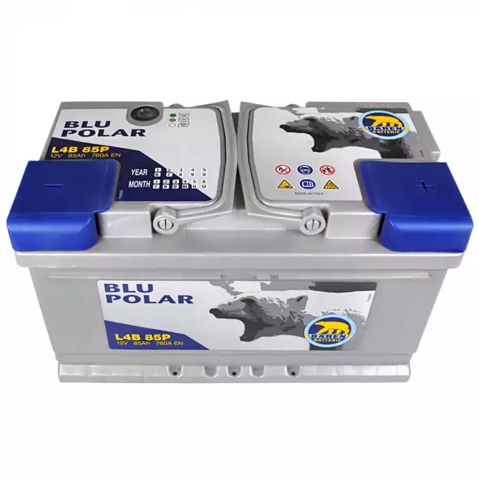 Автомобильный аккумулятор BAREN Blu polar (LB4) 85Аh 760А R+ (h=175)