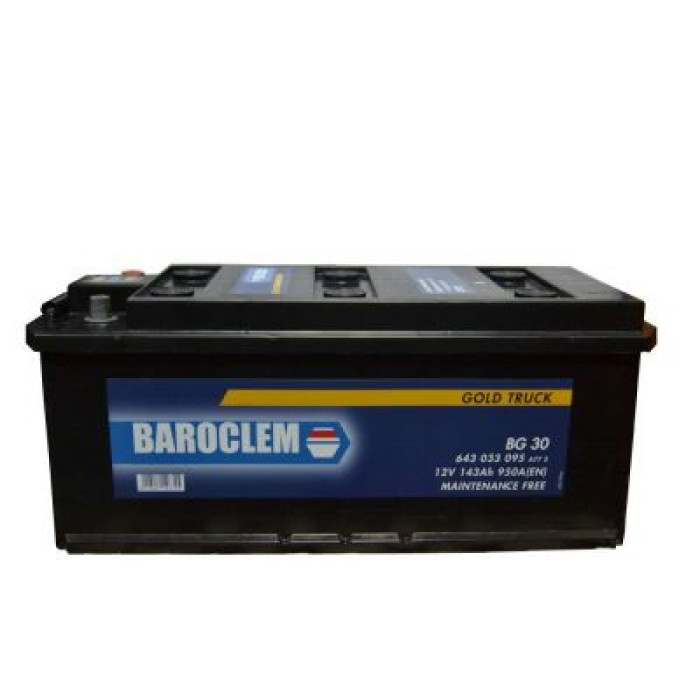 Автомобільний акумулятор Baroclem Truck 6СТ-143Ah Аз 950A (EN) 643033095BA
