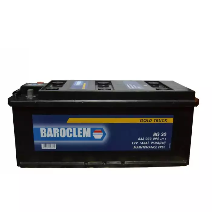 Автомобильный аккумулятор Baroclem Truck 6СТ-143Ah Аз 950A (EN) 643033095BA