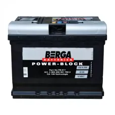 Автомобільний акумулятор BERGA Power Block 6СТ-63Ah АзЕ 610A (EN) 563400061