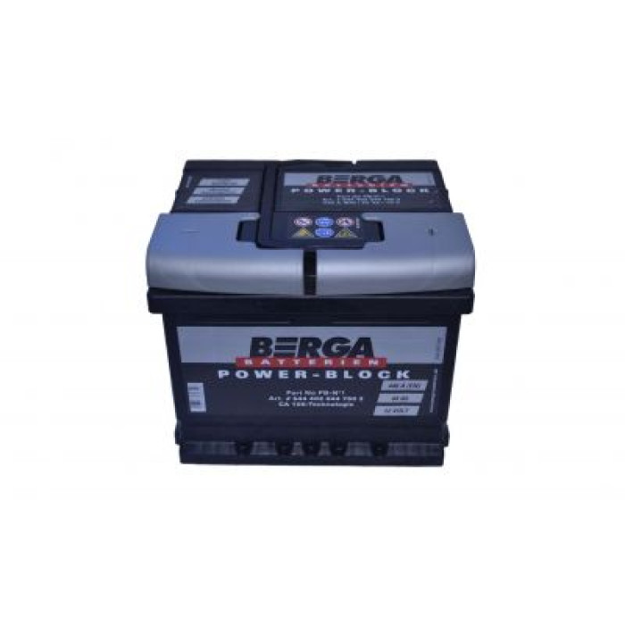 Автомобільний акумулятор BERGA Power Block 6СТ-44Ah АзЕ 440A (EN) 544402044