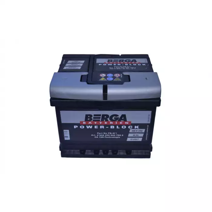 Автомобільний акумулятор BERGA Power Block 6СТ-44Ah АзЕ 440A (EN) 544402044
