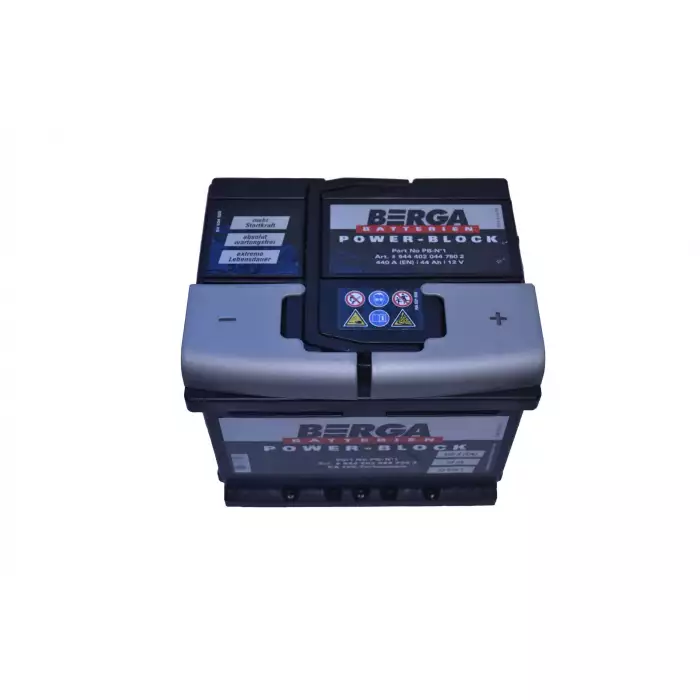 Автомобільний акумулятор BERGA Power Block 6СТ-44Ah АзЕ 440A (EN) 544402044