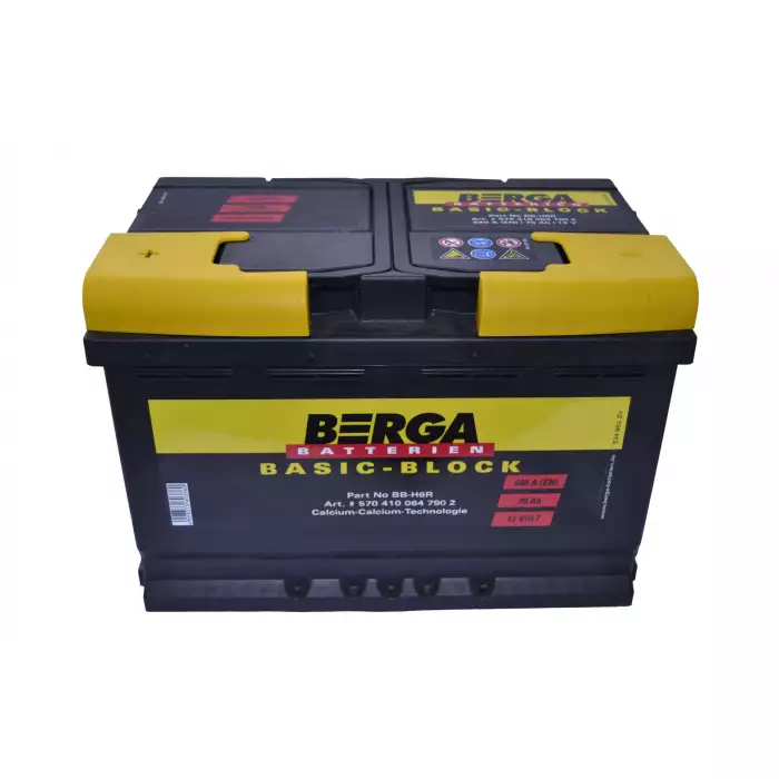 Автомобільний акумулятор BERGA Basic Block 6СТ-70Ah Аз 640A (EN) 570410064