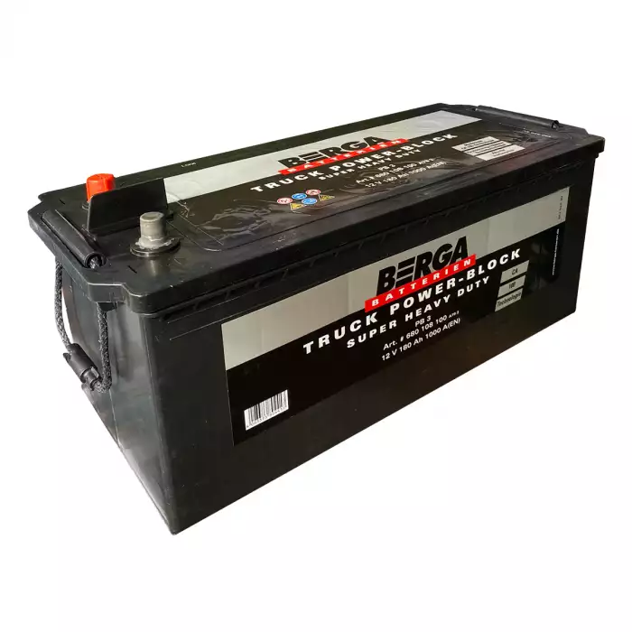Автомобільний акумулятор BERGA Truck Power Block 6СТ-180Ah Аз 1000A (EN) 680108100