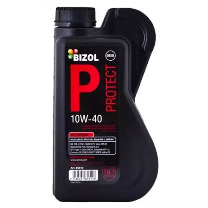 Автомобильное моторное масло Bizol Protect 10W-40 B85310 1л