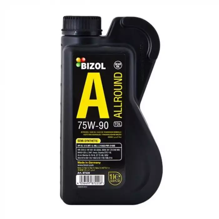 Масло трансмиссионное BIZOL Allround Gear Oil TDL 75W-90 GL-4/GL-5 B87220 1л
