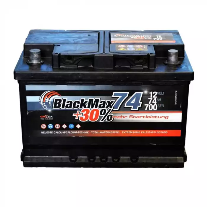 Автомобильный аккумулятор BlackMax 6СТ-74Ah Аз 700A (EN) B4009