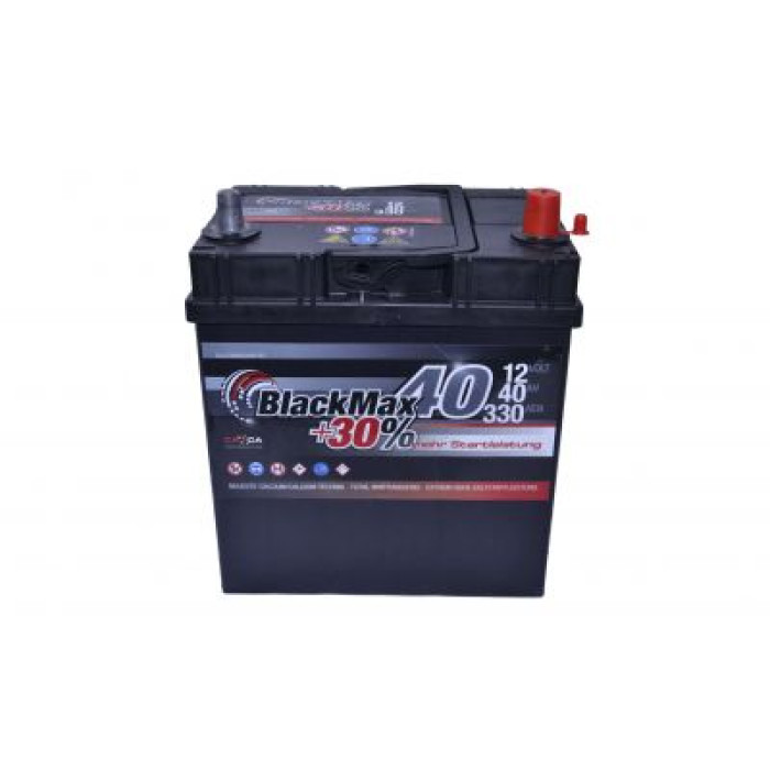 Автомобільний акумулятор BlackMax 6СТ-40Ah АзЕ ASIA 330A (EN) ТК B4018