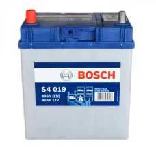 Автомобільний акумулятор BOSCH S4019 6СТ-40Ah Аз ASIA 330A (EN) ТК 0092S40190 2019