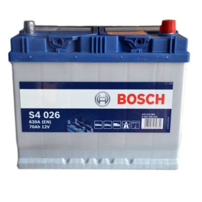Автомобільний акумулятор BOSCH S4026 6СТ-70Ah АзЕ ASIA 630A (EN) 0092S40260 уцінка