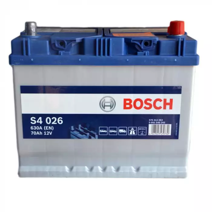 Автомобільний акумулятор BOSCH S4026 6СТ-70Ah АзЕ ASIA 630A (EN) 0092S40260 уцінка