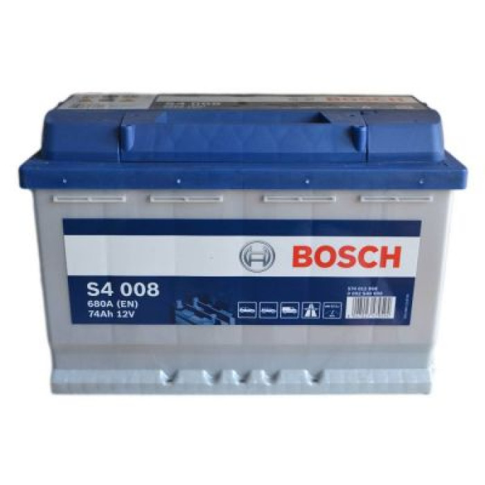 Автомобільний акумулятор BOSCH S4008 6СТ-74Ah АзЕ 680A (EN) 0092S40080