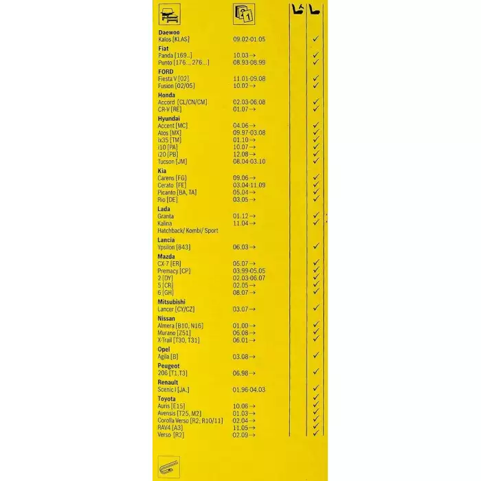 Щітка склоочисника Bosch AeroTwin Retrofit AR16U безкаркасні 400мм 3397006824