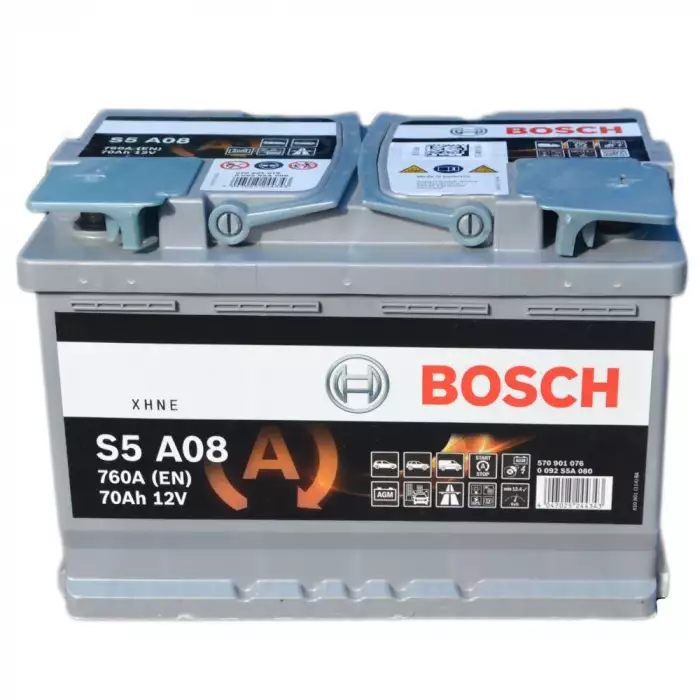 Автомобільний акумулятор BOSCH AGM Start-Stop S5A08 6СТ-70Ah АзЕ 760A (EN) 0092S5A080