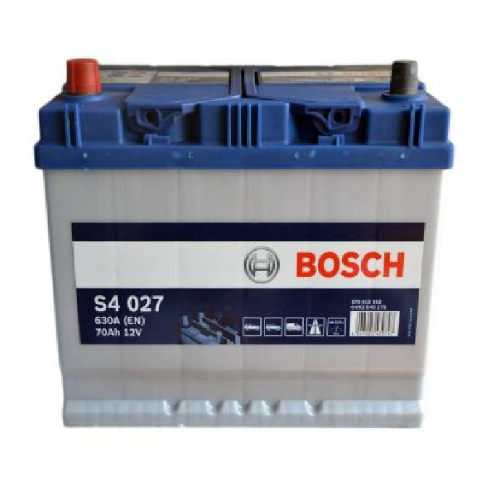 Автомобільний акумулятор BOSCH S4027 6СТ-70Ah Аз ASIA 630A (EN) 0092S40270 2018