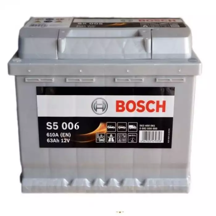 Автомобільний акумулятор BOSCH S5006 6СТ-63Ah Аз 610A (EN) 0092S50060 2019