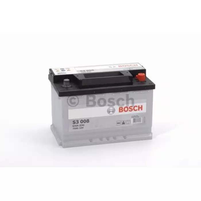 Автомобильный аккумулятор BOSCH S3008 6СТ-70Ah АзЕ 640A (EN) 0092S30080