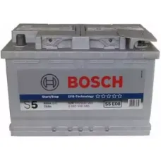 Автомобильный аккумулятор BOSCH EFB S5E08 6СТ-70Ah АзЕ 650A (EN) 0092S5E080