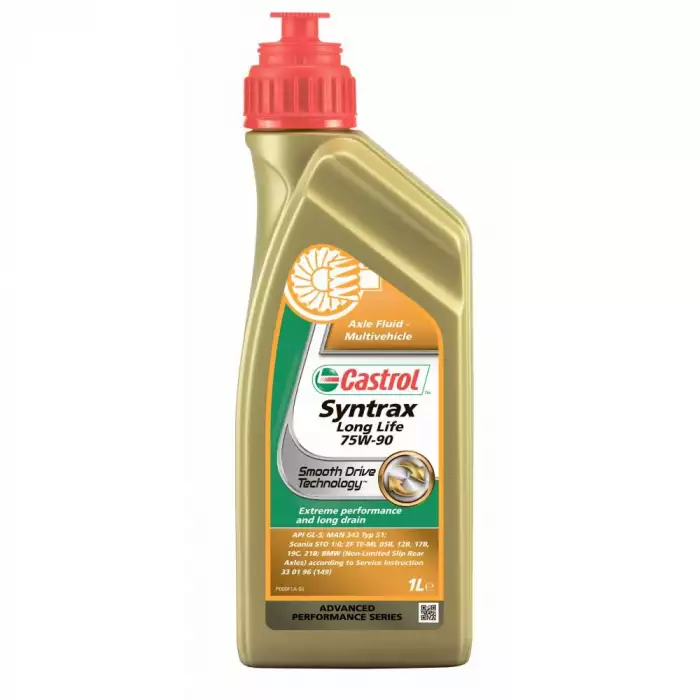 Масло трансмиссионное Castrol Syntrax Longlife 75W-90 GL-5 1л