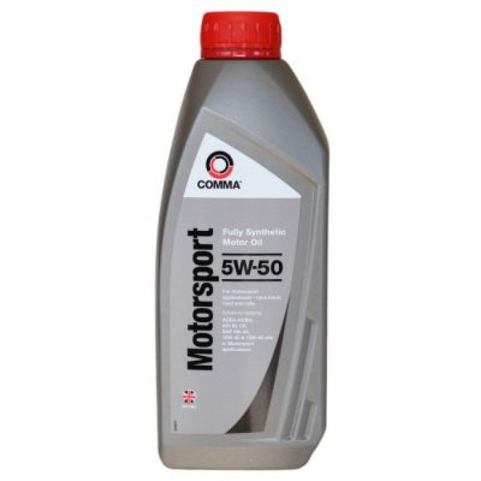 Автомобільна моторна олива Comma MOTORSPORT 5W-50 1л