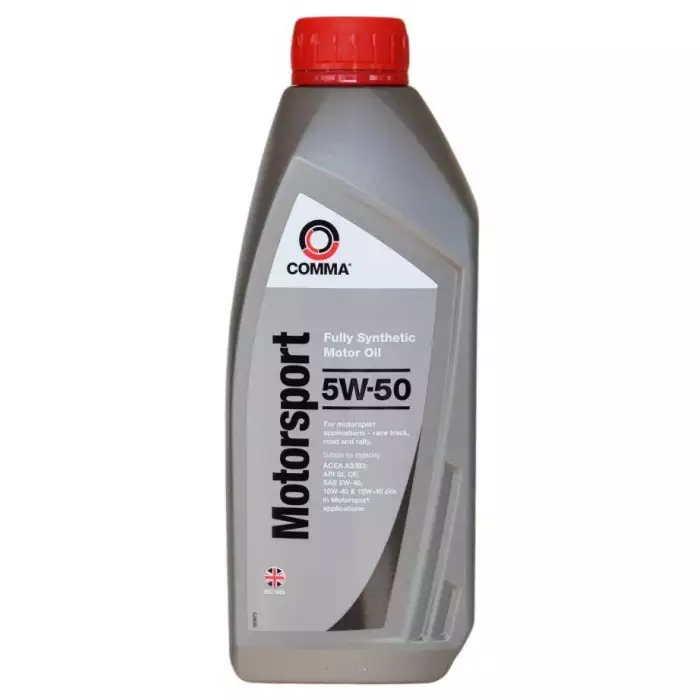 Автомобильное моторное масло Comma MOTORSPORT 5W-50 1л