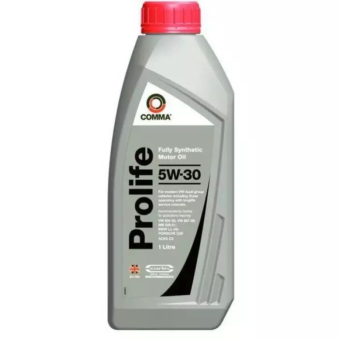 Автомобильное моторное масло Comma PROLIFE 5W-30 1л