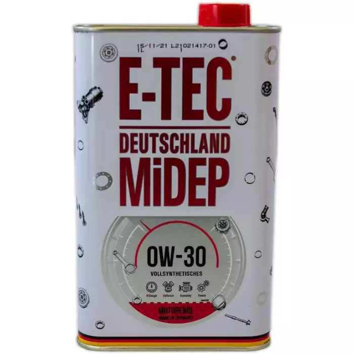 Автомобильное моторное масло E-TEC 0W-30 1л 51250005