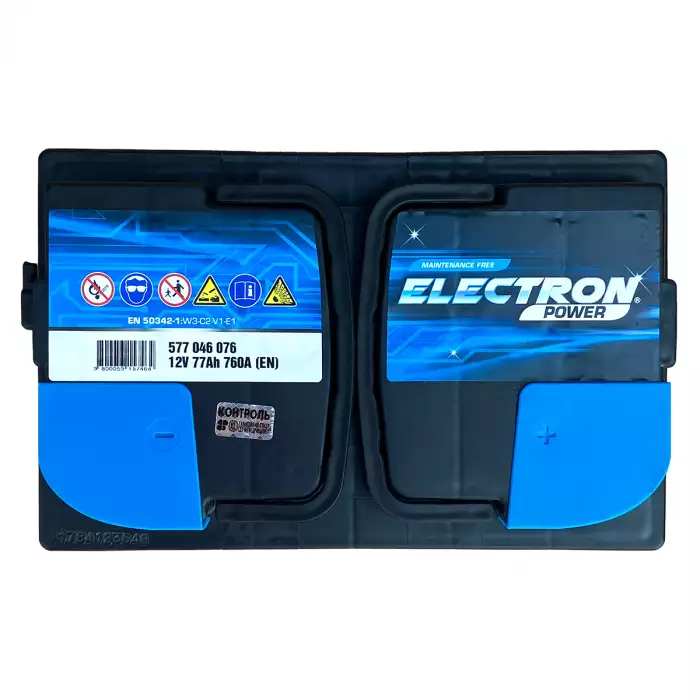 Автомобільний акумулятор ELECTRON POWER 6СТ-77Ah АзЕ 760А (EN) 577046076