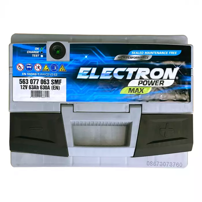 Автомобільний акумулятор ELECTRON POWER MAX 6СТ-63Ah АзЕ 630А (EN) 563 077 063 SMF