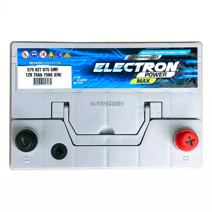 Автомобільний акумулятор ELECTRON POWER MAX 6СТ-75Ah ASIA АзЕ 750А (EN) 575 027 075 SMF