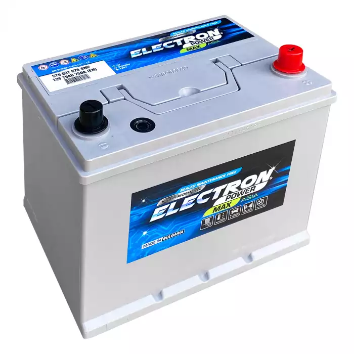 Автомобільний акумулятор ELECTRON POWER MAX 6СТ-75Ah ASIA АзЕ 750А (EN) 575 027 075 SMF