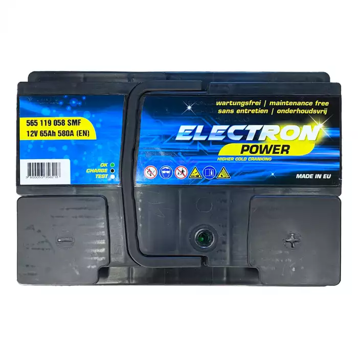 Автомобільний акумулятор ELECTRON POWER 6СТ 65Ah АзЕ 580А (EN) 565019058 SMF