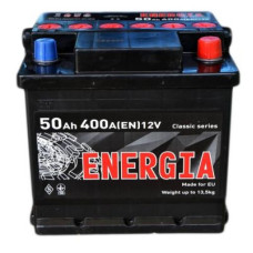 Автомобільний акумулятор ENERGIA 6СТ-50Ah АзЕ 400A (EN)