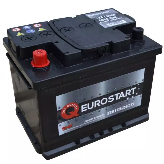 Автомобільний акумулятор EUROSTART 6СТ-60Ah Аз 550A (EN) 560065055
