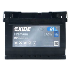 Автомобільний акумулятор EXIDE Premium Carbon Boost 6СТ-61Ah АзЕ 600A (EN) EA612