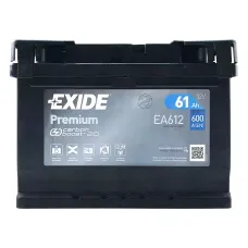 Автомобільний акумулятор EXIDE Premium Carbon Boost 6СТ-61Ah АзЕ 600A (EN) EA612