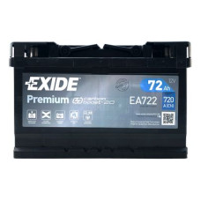 Автомобільний акумулятор EXIDE Premium Carbon Boost 6СТ-72Ah АзЕ 720A (EN) EA722