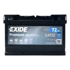 Автомобильный аккумулятор EXIDE Premium Carbon Boost 6СТ-72Ah АзЕ 720A (EN) EA722