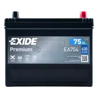 Автомобільний акумулятор EXIDE Premium 6СТ-75Ah АзЕ ASIA 630A (EN) EA754